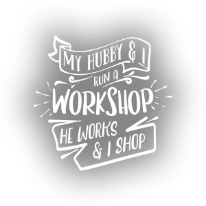 Workshhop Sticker 17x17 Cm Beyaz