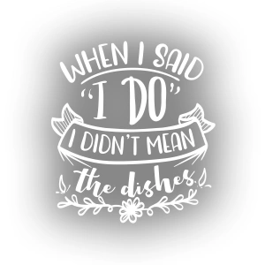 When I said ı Do Sticker 17x17 Cm Beyaz