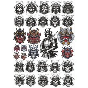 Samurai Sticker Set