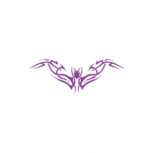 Tribal Sticker 17x17 Cm Mor