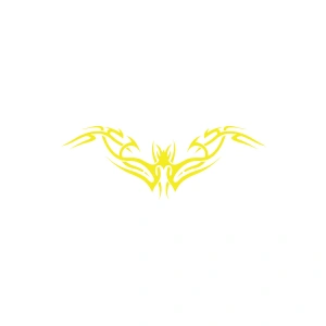 Tribal Sticker 17x17 Cm Sarı