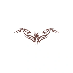 Tribal Sticker 17x17 Cm Kahverengi