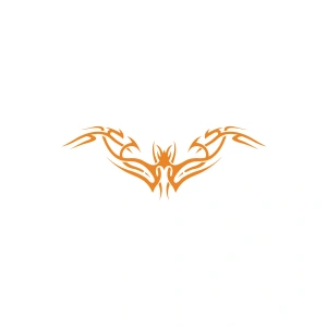 Tribal Sticker 17x17 Cm Turuncu