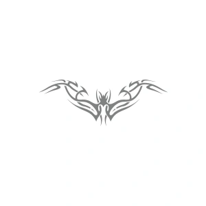 Tribal Sticker 17x17 Cm Gri