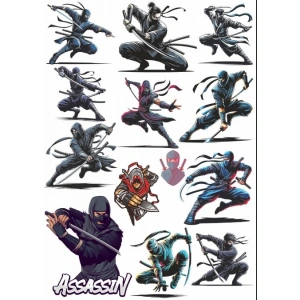 Ninja Sticker Set