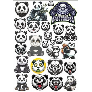 Panda Sticker Set 5