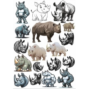 Su Aygırı Sticker Set