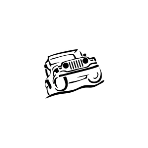 Jeep Offroad Sticker 17x17 Cm Siyah