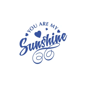 Sunshine Sticker 17x17 Cm Mavi