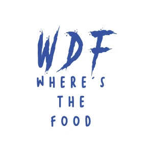 WDF where the food Sticker 17x17 Cm Mavi