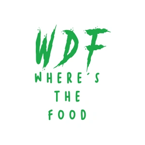 WDF where the food Sticker 17x17 Cm Yeşil