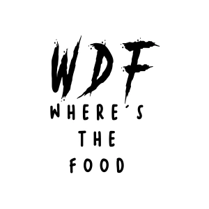 WDF where the food Sticker 17x17 Cm Siyah