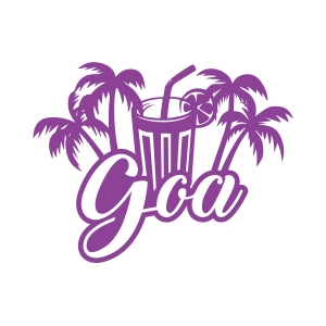 Goa Sticker 17x17 Cm Mor