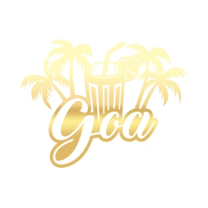 Goa Sticker 17x17 Cm Gold