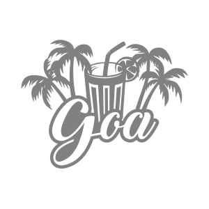 Goa Sticker 17x17 Cm Gri
