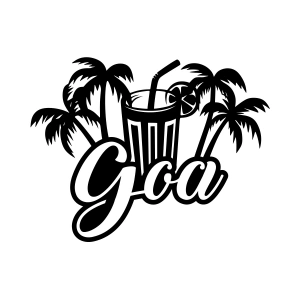 Goa Sticker 17x17 Cm Siyah