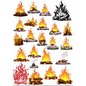 Kamp Ateşi Sticker Set