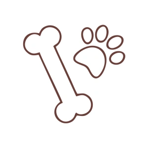 pati ve Kemik Sticker 17x17 Cm Kahverengi