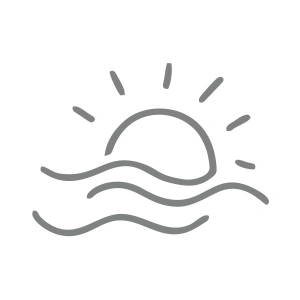 Güneş ve Rüzgar Sticker 17x17 Cm Gri