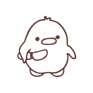 Bıçaklı Kuş Stikcer 17x17 Cm Kahverengi