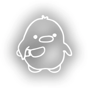 Bıçaklı Kuş Stikcer 17x17 Cm Beyaz