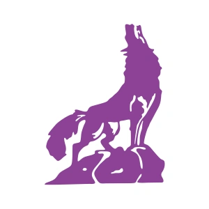 Bozkurt Sticker 17x17 Cm Mor