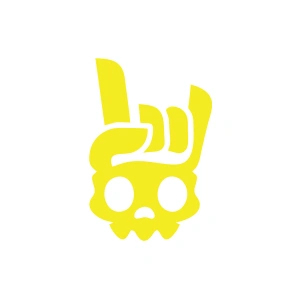 İsklet Rock Sticker 17x17 Cm Sarı