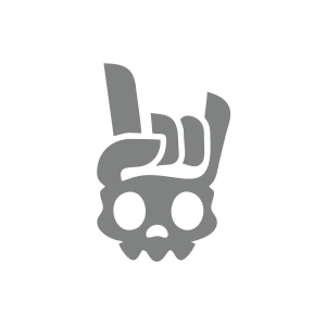 İsklet Rock Sticker 17x17 Cm Gri