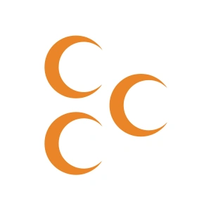 Üç Hilal Sticker 17x17 Cm Turuncu