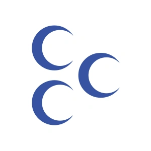 Üç Hilal Sticker 17x17 Cm Mavi