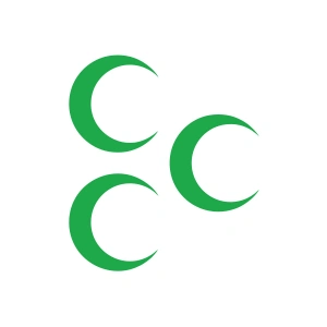 Üç Hilal Sticker 17x17 Cm Yeşil