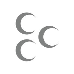 Üç Hilal Sticker 17x17 Cm Gri