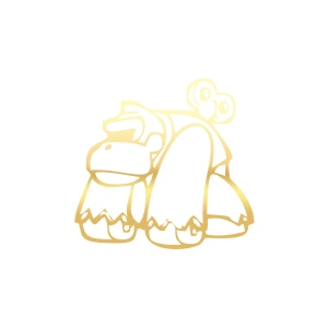 Goril Sticker 17x17 Cm Gold