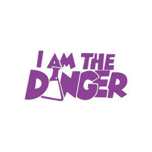 I am Danger Sticker 17x17 Cm Mor