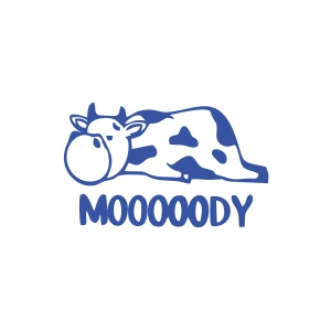 Moody Sticker 17x17 Cm Mavi