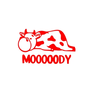 Moody Sticker 17x17 Cm Kırmızı