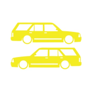 Basık Kartal Sticker 17x17 Cm Sarı