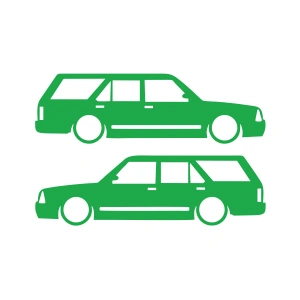 Basık Kartal Sticker 17x17 Cm Yeşil