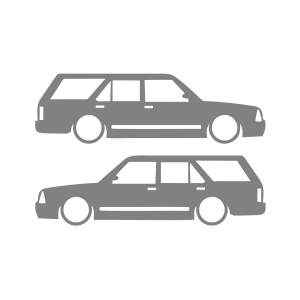 Basık Kartal Sticker 17x17 Cm Gri