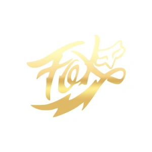 Fox Tilki Sticker 17x17 Cm Gold