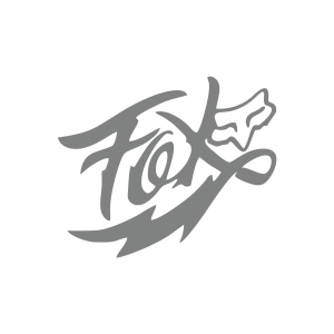 Fox Tilki Sticker 17x17 Cm Gri