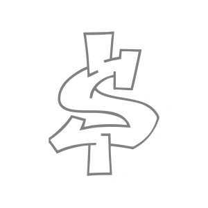 Dolar Sticker 17x17 Cm Gri