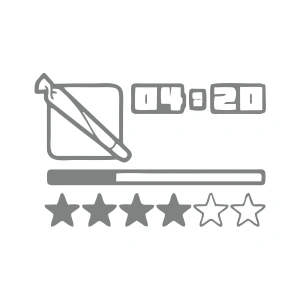 GTA Sticker 17x17 Cm Gri