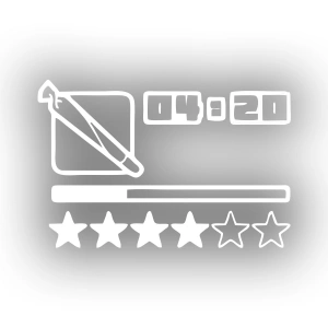 GTA Sticker 17x17 Cm Beyaz