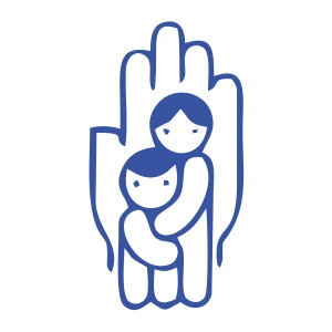 Çocukları Koru Sticker 17x17 Cm Mavi