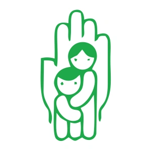 Çocukları Koru Sticker 17x17 Cm Yeşil