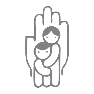 Çocukları Koru Sticker 17x17 Cm Gri