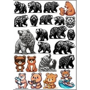 Ayı Sticker Set