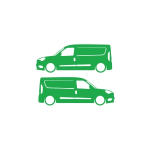 Basık Doblo Sticker 17x17 Cm Yeşil
