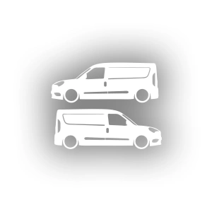 Basık Doblo Sticker 17x17 Cm Beyaz